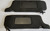 1999 00 01 2002 FORD MUSTANG Sun Visor Set Black Cloth