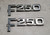 1980 81 82 83 84 85 1986 Ford F-250 F250 Chrome Fender Emblem Badges Set of 2