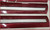 1995 1996 1997 LINCOLN TOWN CAR 8 Piece DOOR TRIM MOLDING SET Maroon