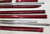 1995 1996 1997 XJ12 Exterior Door Molding Set Red with Chrome CFS