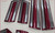 1991 92 93 1994 LINCOLN TOWN CAR DOOR TRIM MOLDING BODY SET Chrome Red