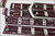 1991 92 93 1994 LINCOLN TOWN CAR DOOR TRIM MOLDING BODY SET Chrome Red