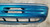 1991 1992 1993 Mercury Cougar Front Bumper Cover Cayman Blue