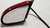 Side View Exterior Door Mirror LH Red 1989-1997 Thunderbird Cougar