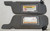 Sun Visor Gray Set Cars w/o OEM Sunroof 1994 1995 Thunderbird Cougar Grade B