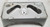 1997 1998 Lincoln Mark VIII Front Bumper License Plate Holder White