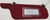 1989-1993 Thunderbird Cougar Sun Visor Set Red Lighted Grade A