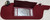 1989-1993 Thunderbird Cougar Sun Visor Set Red Lighted Grade A