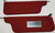 1989 Lincoln Town Sun Visor Set Red Cloth OEM