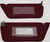 1980 to 1989 Grand Marquis Sun Visor Set Red Ford OEM