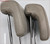 2009 10 11 2012 FORD FLEX 2ND ROW HEAD REST HEADRESTS Set Beige LEATHER
