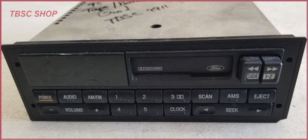 1995 1996 FORD TEMPO TOPAZ Escort AM FM RADIO TAPE PLAYER F5CF-19B132-CA