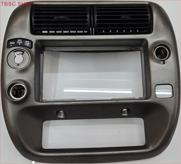 1995 to 2004 FORD Ranger RADIO DASH VENT TRIM BEZEL GRAY SILVER 4x4 Hi Low Fog Vent