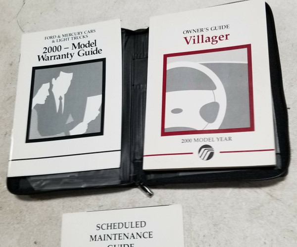 2000 Mercury VILLAGER Owners Manual Ford OEM with Case