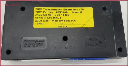 1995 1996 1997 JAGUAR XJ6 LH or RH Seat ECM Computer DBC11828 Non-Memory Seat