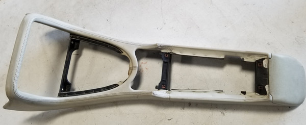 1997 to 2003 Jaguar XK8 XKR 4.0L CONVERTIBLE CENTER CONSOLE FRAME IVORY LEATHER