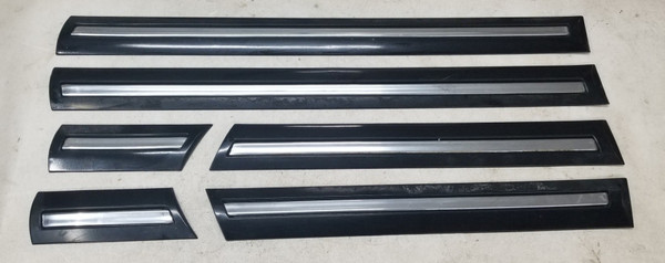 1995 1996 1997 LINCOLN TOWN CAR DOOR TRIM MOLDING BODY SET Black