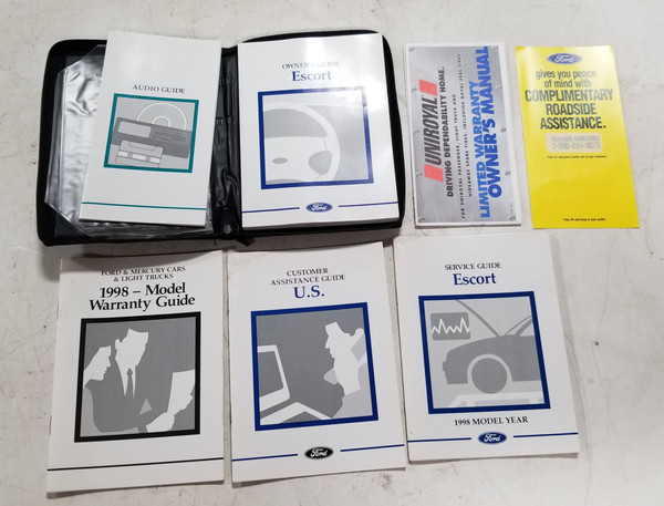 1998 FORD ESCORT OWNER'S GUIDE WITH Inserts Ford OEM