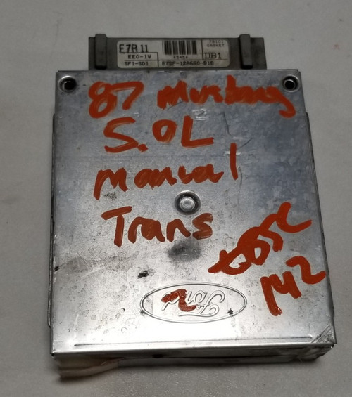 1987 1988 Mustang GT LX 5.0L V8 Engine Control Module E7SF-12A650-B1B DB1 Manual Trans