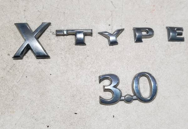 2002 03 04 05 06 07 2008 Jaguar X-Type CHROME Trunk Emblem X-Type 3.0