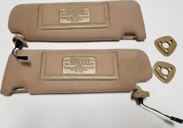 1989 to 1994 JAGUAR XJ6 XJ12 Sun Visor Set Tan Trim Code AEE