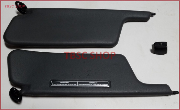 1991 1992 1993 1994 Mercury Capri Sun Visor Set Gray with Clip