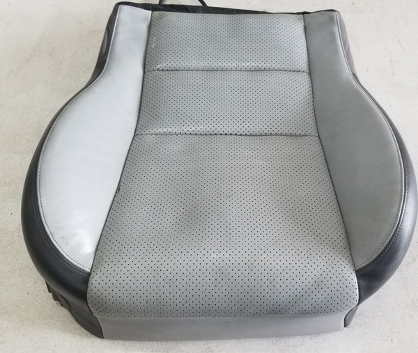 2003 to 2008 Jaguar S-Type Front RH Passenger Lower Seat Cushion Two Tone Gray