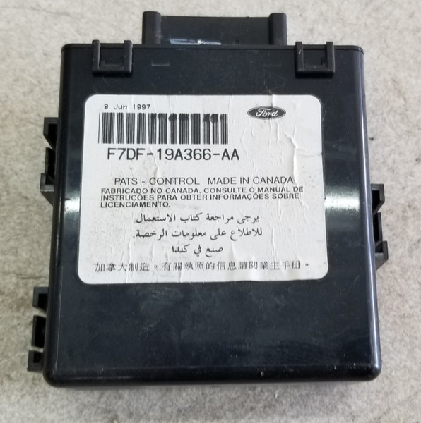1997 Ford Mustang Anti Theft PATS Control Module F7DF-19A366-AA