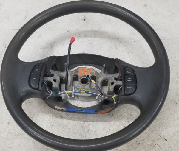 1997 to 2003 FORD F150 E150 Gray Hard Rubber Steering Wheel w / CRUISE