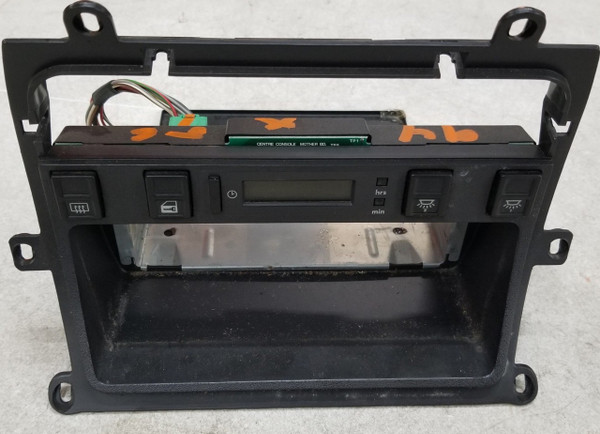 1993 1994 Jaguar XJ6 Radio Bezel Trim cover with clock defrost lock switch DBC6416