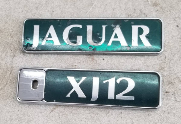 1995 1996 1997 XJ12 VDP Trunk Boot Emblem Set Green