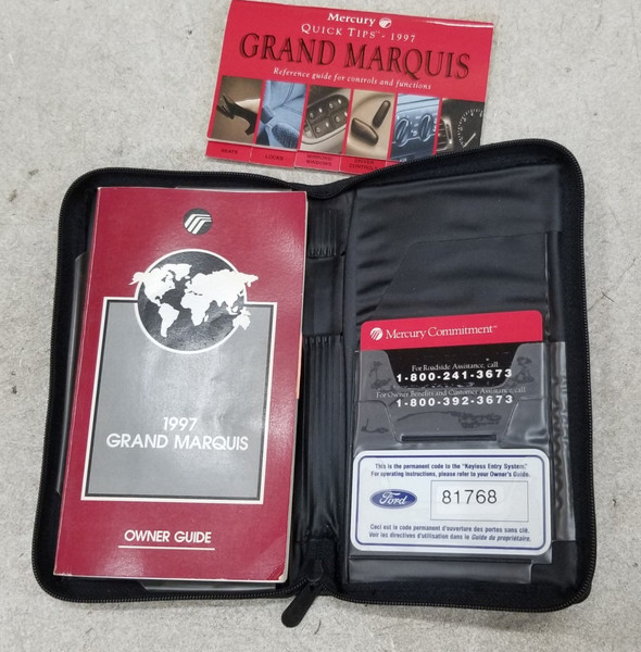 1997 MERCURY GRAND MARQUIS OWNERS MANUAL Kit with Case