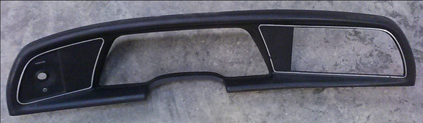 Gauge Cluster Finishing Panel Bezel - T-Bird - w/o Auto Light Slot - Chrome  - 1989 - 1993 - Grade B - WWW.TBSCSHOP.COM