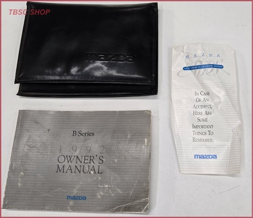 1992 Mazda B Series Owners Manual Collection with Case