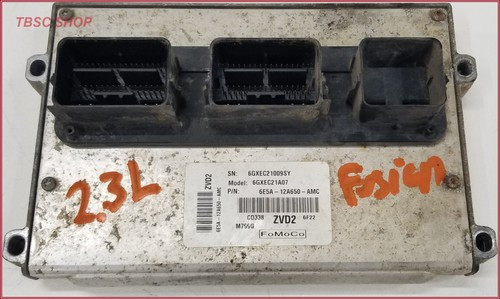 2006 2007 Fusion Milan 2.3L 6E5A-12A650-AMC ZVD2 Engine Computer ECU ECM PCM