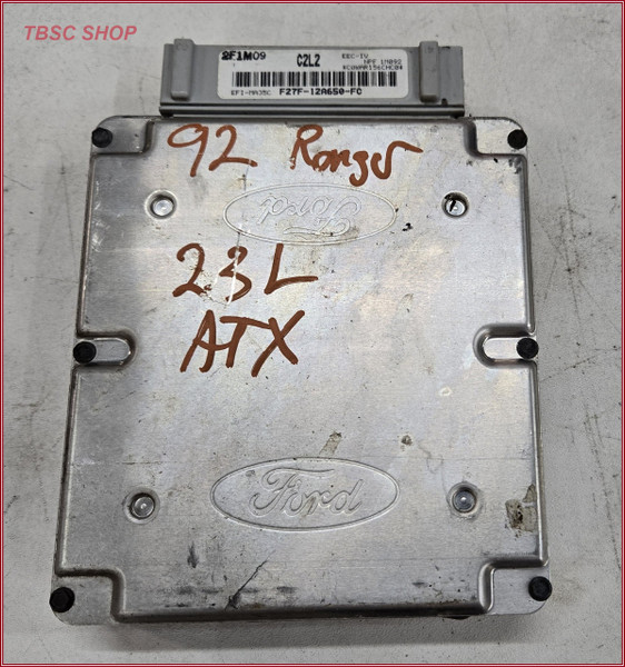 1992 1993 FORD Ranger I4 2.3L ECM EEC ECU F27F-12A650-FC