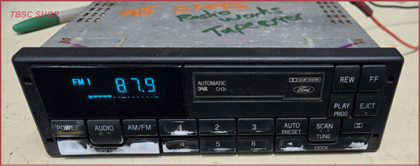 1994 95 96 1997 Ford Mustang Tape Cassette AM FM Radio F4ZF-19B165-BC