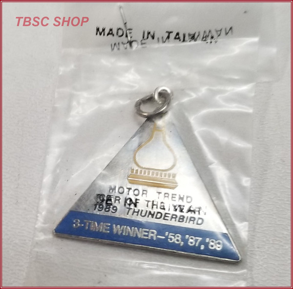 Vintage Motor Trend 1989 Car of the Year Thunderbird SC Key Chain