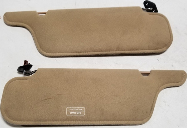 1997 Thunderbird Cougar Sun Visor Prairie Tan Set