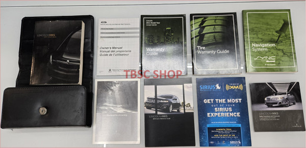 2011 Lincoln MKS Owners Manual With Supplements and Case