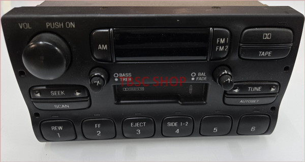 1995 1996 1997 Lincoln Town Car Radio AM FM Tape Player F5VF-18C852-DD