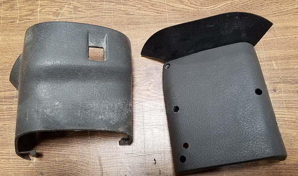 1996 - 1997 Thunderbird and Cougar Steering Column Finishing Panels  Tan -WWW.TBSCSHOP.COM