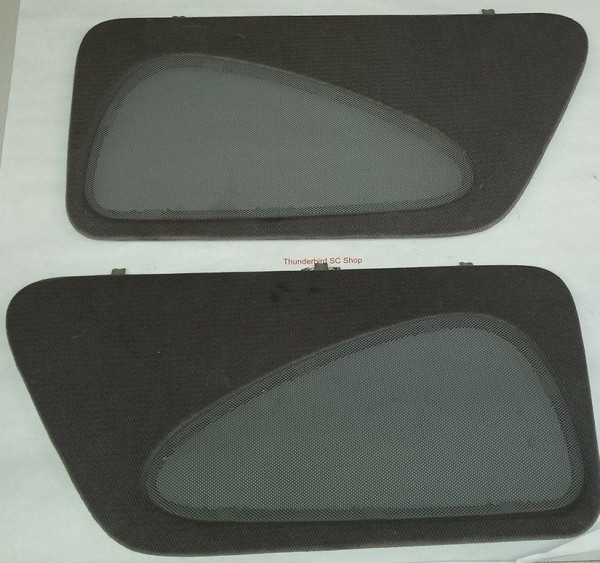 Rear Speaker Cover Set Gray No Pattern 1996 1997 Thunderbird Cougar