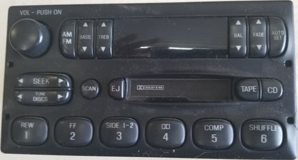 1997 1998 Lincoln Mark VIII  AM FM Tape Radio F7LF19B165AD F7LF-19B165-AD