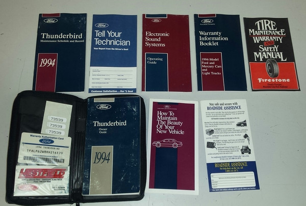 1994 Thunderbird Owners Manual Collection - WWW.TBSCSHOP.COM