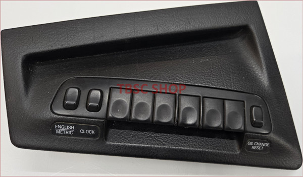 1993 1994 1995 1996 Lincoln Mark VIII Vehicle Maintenance Monitor Switch Bezel Black