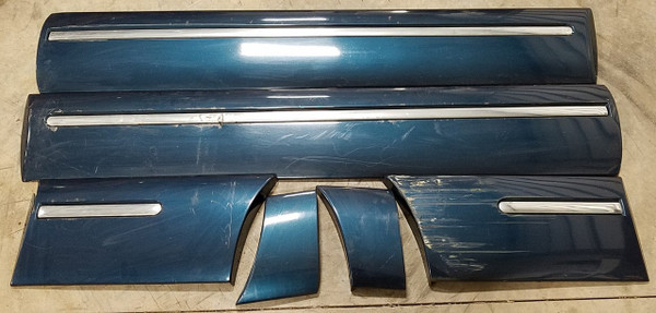 1996 1997 Thunderbird Cougar Exterior Molding Set Blue Grade C