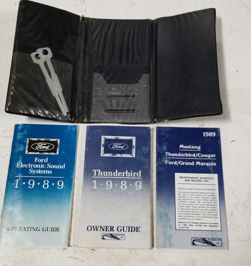 1989 Thunderbird Owners Manual Collection Grade A Ford OEM