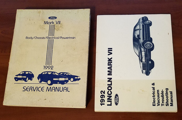 1992 Lincoln Mark VII Electrical Vacuum & Service Manual Set