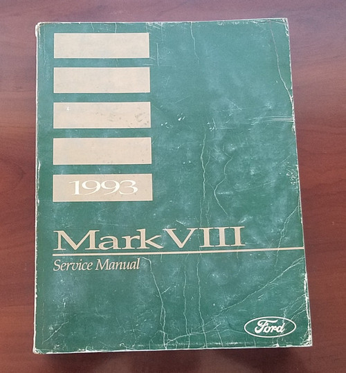 1993 Lincoln Mark VIII Service Shop Manual FPS-12192-93
